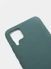 Зеленый чехол силиконовый для Realme C15 / C12, без отпечатка пальца, с бархатной подкладкой