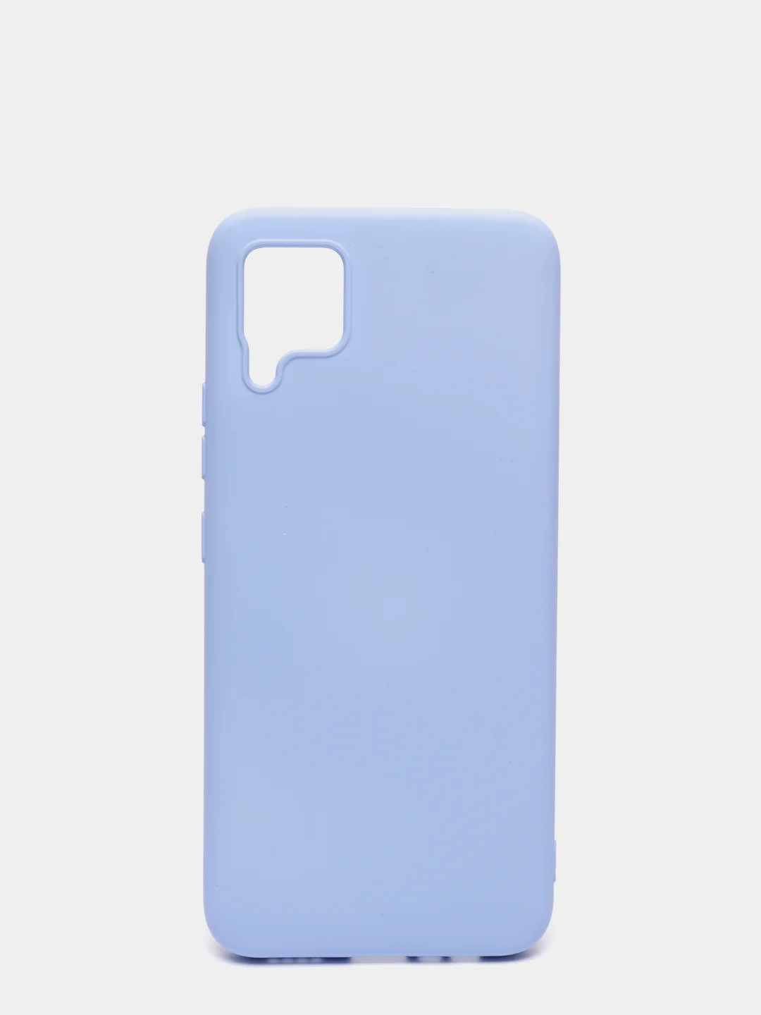 Голубой чехол силиконовый для Realme C15 / C12, без отпечатка пальца, с бархатной подкладкой