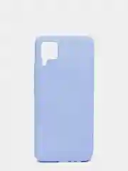 Голубой чехол силиконовый для Realme C15 / C12, без отпечатка пальца, с бархатной подкладкой