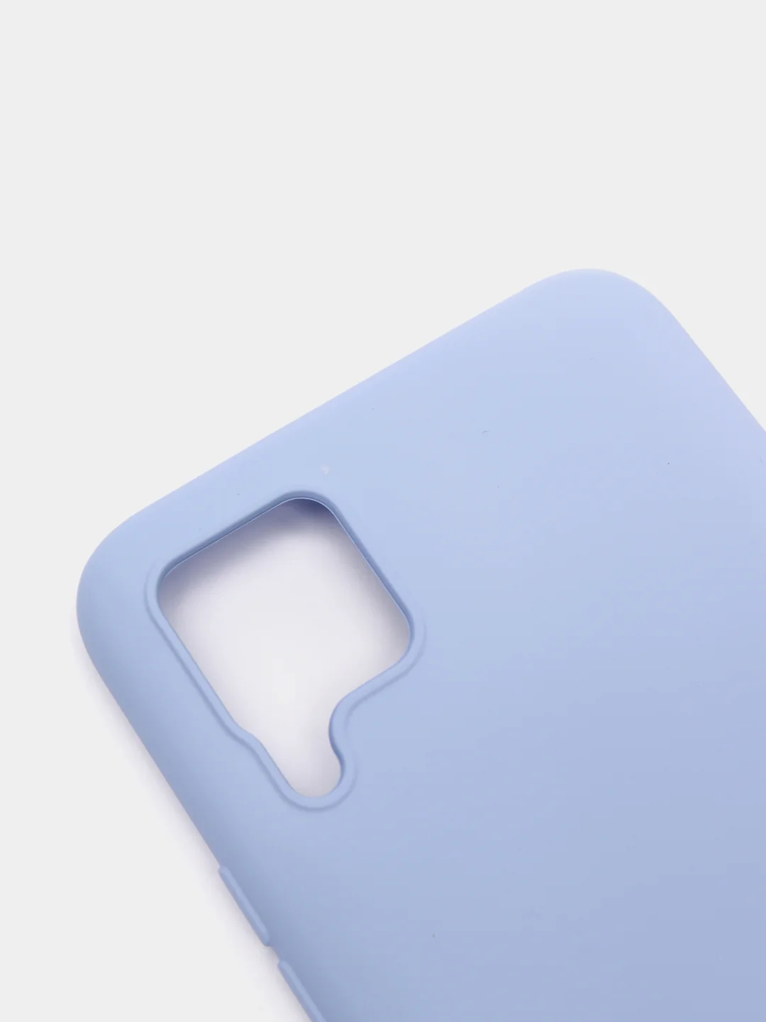 Голубой чехол силиконовый для Realme C15 / C12, без отпечатка пальца, с бархатной подкладкой