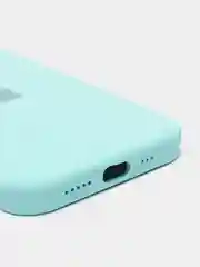 Бирюзовый чехол Silicone Case для iPhone 12, 11, XR, 7, 8, XS, XR, 8+, 7+, Pro
