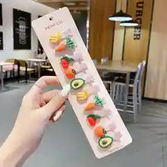Кораллово-розовый заколки для волос, 10 штук