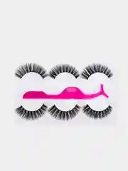 Набор накладных ресниц ЮниLook, 3 пары + пластиковый пинцет