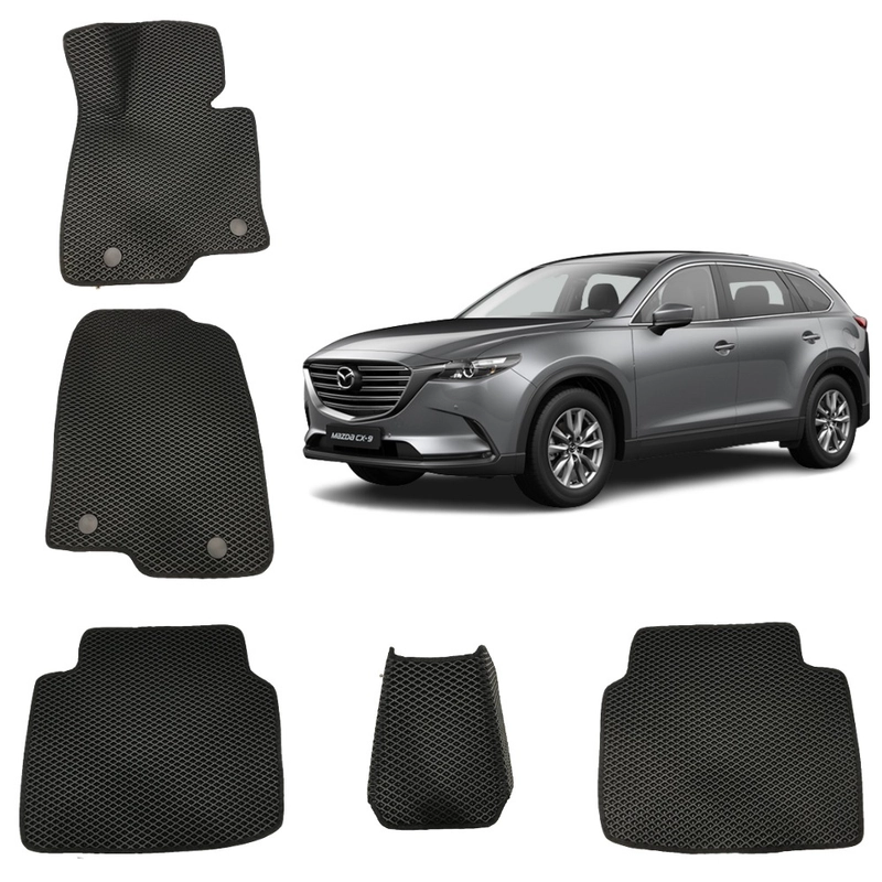 3-D автомобильные EVA коврики для Mazda СХ 9 (2 поколение) / Мазда Ц Икс 9 (2 поколение)