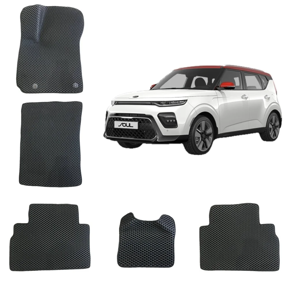 Автомобильные EVA 3D коврики для KIA SOUL 3 / Киа Соул 3 поколение