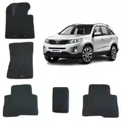 Автомобильные 3D EVA коврики для KIA SORENTO 2 поколения /  Киа Соренто 2 поколения