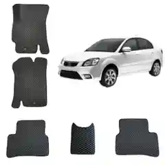 3-D Автомобильные EVA коврики для  KIA RIO 2 / КИА РИО 2 поколение