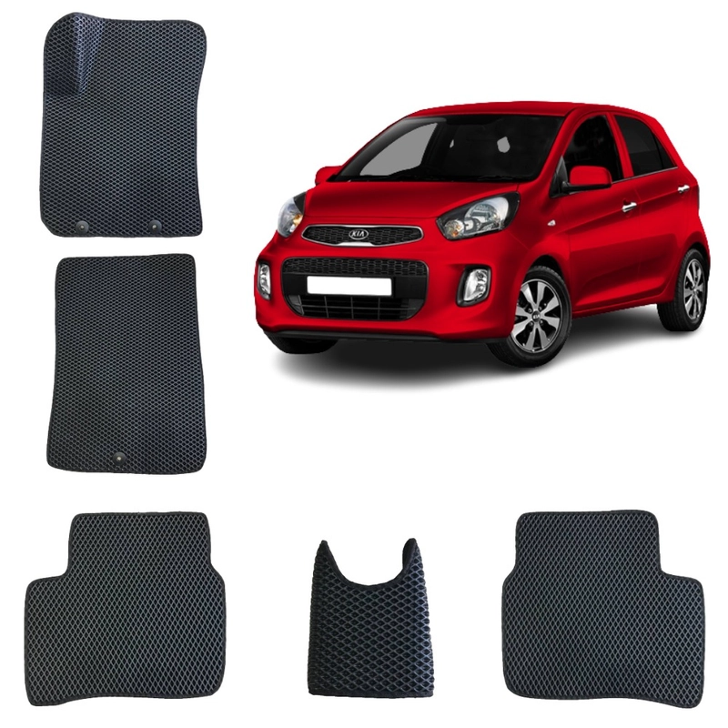 Автомобильные EVA 3D коврики KIA Picanto 2 / КИА Пиканто 2 поколение