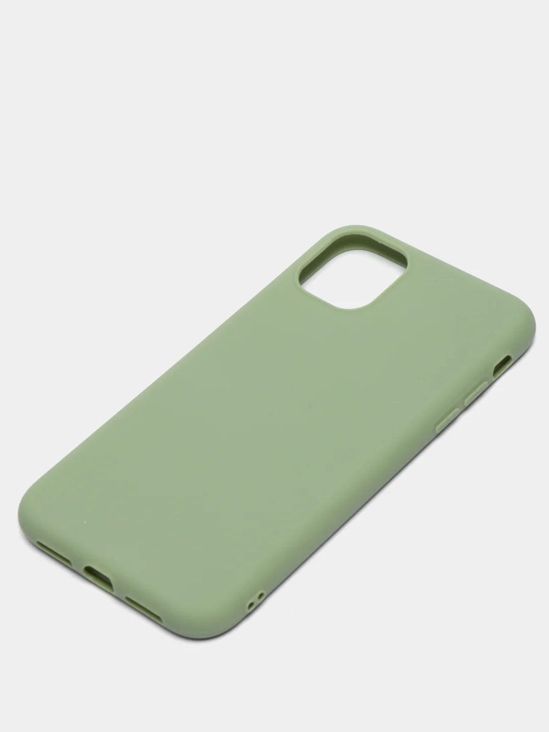 Оливковый чехол для iPhone (Айфон) 11 силиконовый, синий