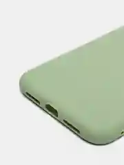 Оливковый чехол для iPhone (Айфон) 11 силиконовый, синий