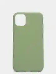 Оливковый чехол для iPhone (Айфон) 11 силиконовый, синий