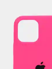 Фуксия чехол Silicone Case для iPhone 12 / iPhone 12 Pro, закрытый низ