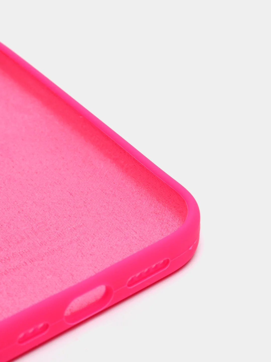 Фуксия чехол Silicone Case для iPhone 12 / iPhone 12 Pro, закрытый низ