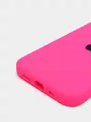 Фуксия чехол Silicone Case для iPhone 12 / iPhone 12 Pro, закрытый низ