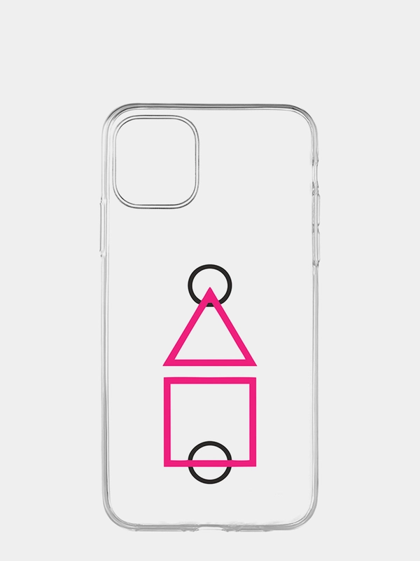 Чехол силиконовый на iPhone 12 mini, по мотивам сериала "Игра в кальмара"