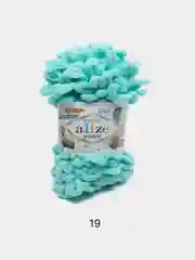 Бирюзовый пряжа Alize Puffy 100% Микрополиэстер 100г 9м (Часть1)