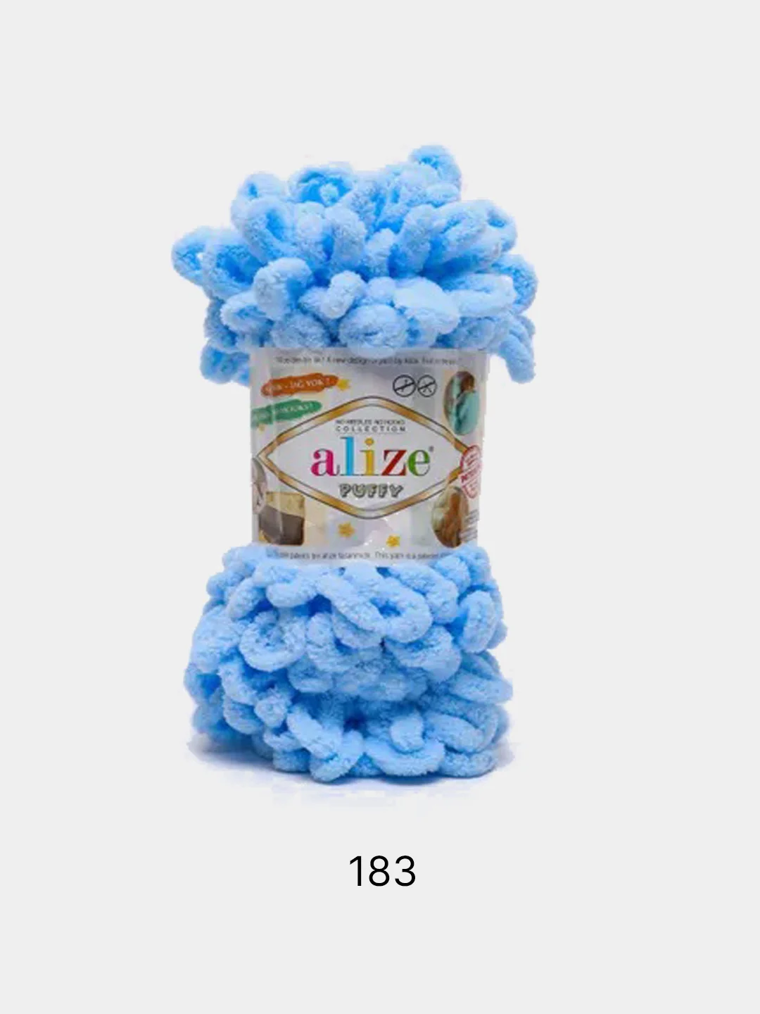 Ледяной пряжа Alize Puffy 100% Микрополиэстер 100г 9м (Часть1)