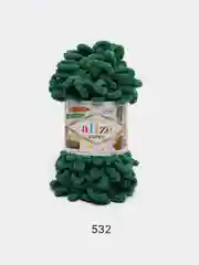 Зеленый пряжа Alize Puffy 100% Микрополиэстер 100г 9м (Часть1)