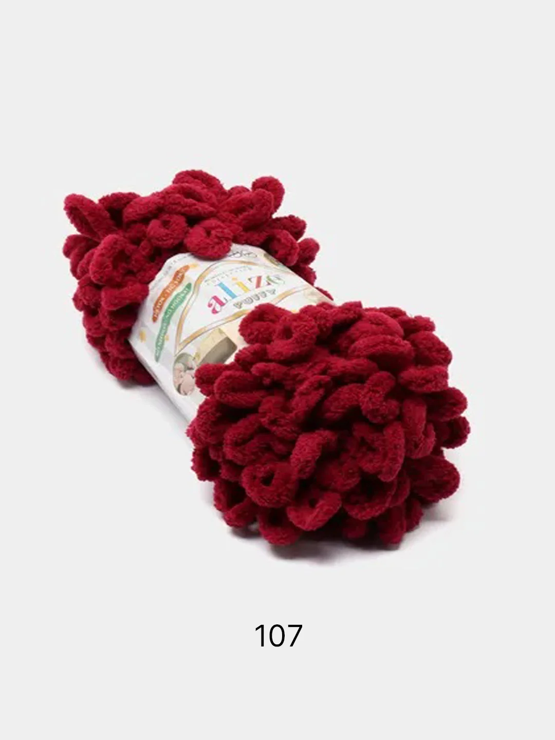 Багровый пряжа Alize Puffy 100% Микрополиэстер 100г 9м (Часть1)