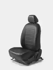Черный чехлы Rival Строчка Hyundai Solaris SD 17-/Kia Rio 17-/Rio X-Line 17-20/Rio X, SC.2303.1