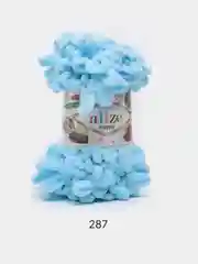 Голубой пряжа Alize Puffy 100% Микрополиэстер 100г 9м (Часть1)