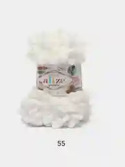 Белый пряжа Alize Puffy 100% Микрополиэстер 100г 9м (Часть1)