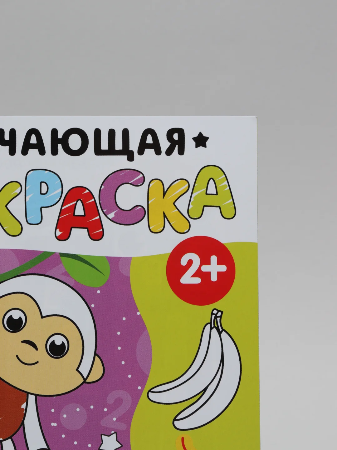 Фиолетовый раскраска обучающая с заданиями 2+ (лабиринты, по точкам, цвета, по номерам)