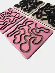 Красный межполушарные доски (нейропрописи, лабиринт, развивающие игрушки)