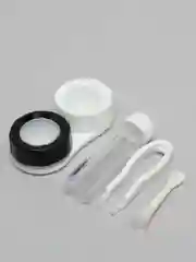 Белый контейнер футляр для хранения линз, бокс