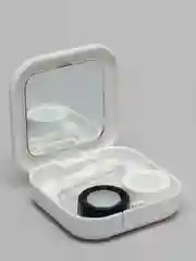 Белый контейнер футляр для хранения линз, бокс
