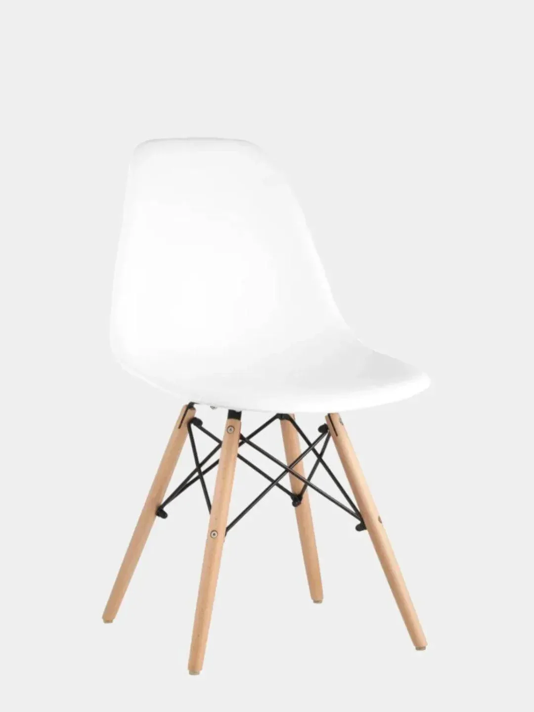Белый стул кухонный Eames, комплект 1шт, 2шт, 4шт (белый, черный, серый)