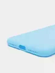 Голубой чехол силиконовый на iPhone 5, 5s, 6, 6s, 7, 8, SE 2020, X, XR, XS Max, 12 14 Pro, 13 mini