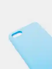 Голубой чехол силиконовый на iPhone 5, 5s, 6, 6s, 7, 8, SE 2020, X, XR, XS Max, 12 14 Pro, 13 mini