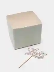 Мятный коробка подарочная