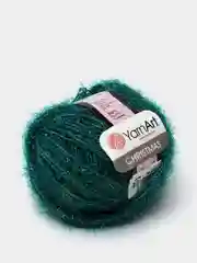 Зеленый пряжа YarnArt Chrismas, полиамид, 50 г, 142 м