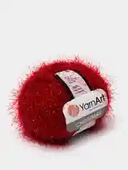 Красный пряжа YarnArt Chrismas, полиамид, 50 г, 142 м