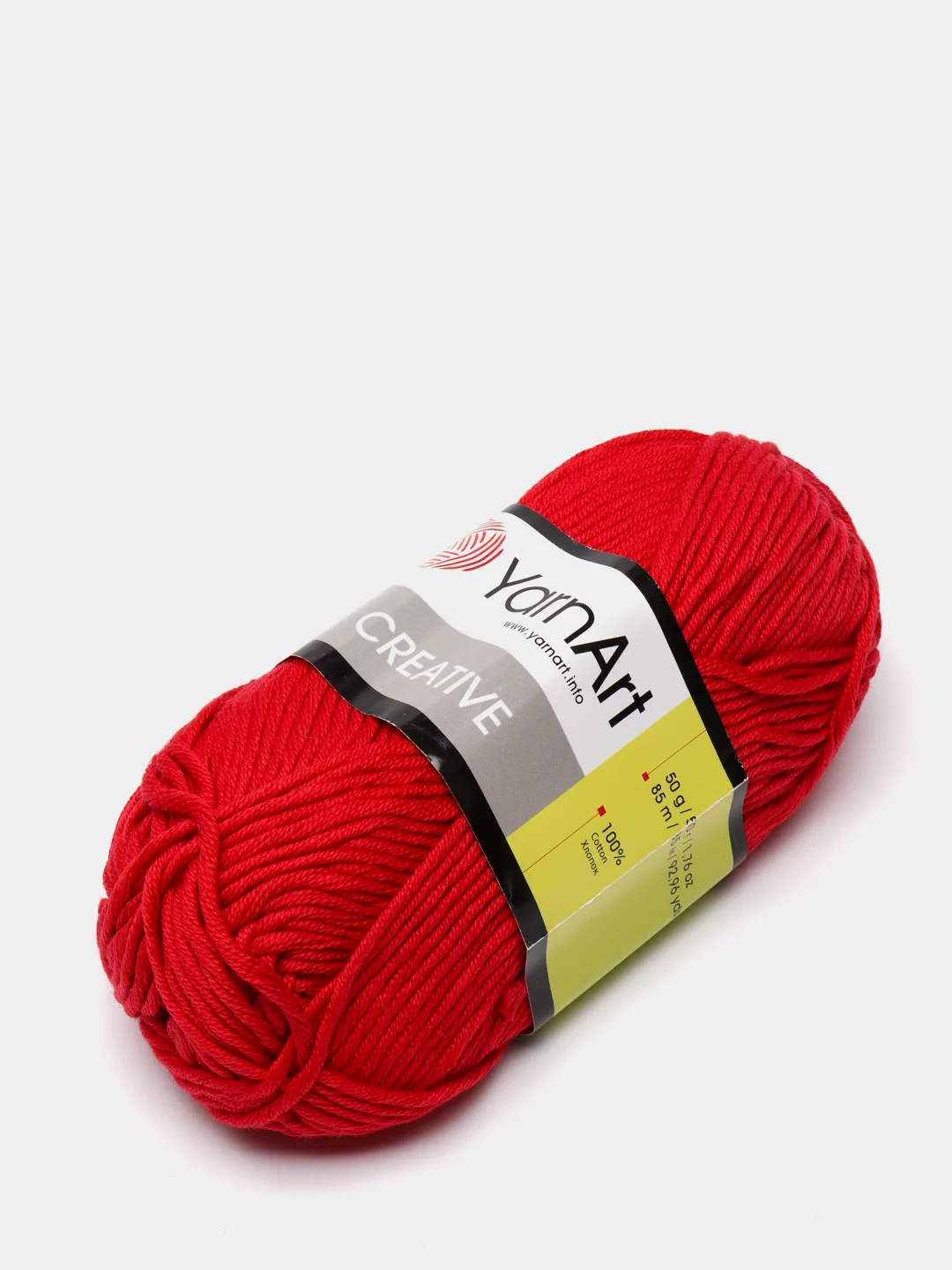 Красный пряжа YarnArt Creative, хлопок, 85 м
