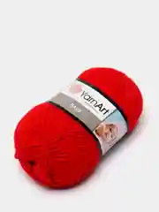 Красный пряжа YarnArt Baby, 100% акрил, 50 г, 150 м