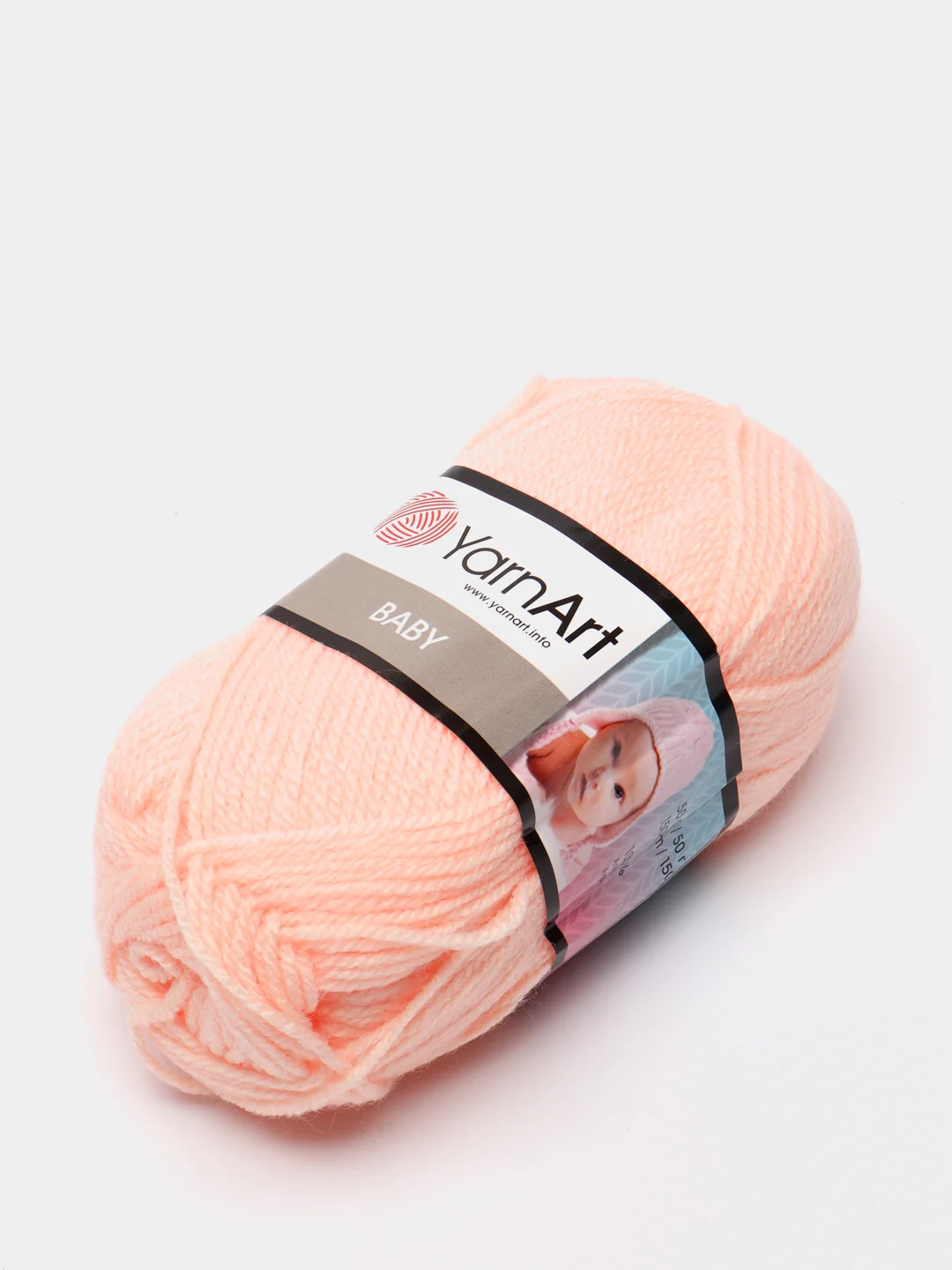 Светло-жёлтый пряжа YarnArt Baby, 100% акрил, 50 г, 150 м