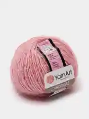 Розовый пряжа YarnArt Chrismas, полиамид, 50 г, 142 м
