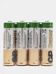 Батарейки GP Super Alkaline LR06 AA пальчиковые 4 штуки в пленке