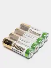 Батарейки GP Super Alkaline LR06 AA пальчиковые 4 штуки в пленке