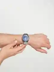 Синий мужские наручные часы, подарочный набор