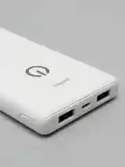 Белый внешний аккумулятор Perfeo PowerBank SPLASH 10000 mah, 2*USB A выхода 2A+1A черный/белый