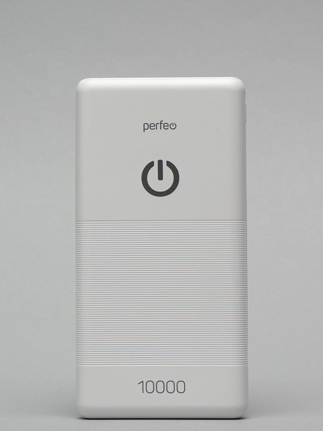 Белый внешний аккумулятор Perfeo PowerBank SPLASH 10000 mah, 2*USB A выхода 2A+1A черный/белый