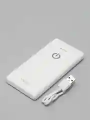 Белый внешний аккумулятор Perfeo PowerBank SPLASH 10000 mah, 2*USB A выхода 2A+1A черный/белый