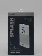 Белый внешний аккумулятор Perfeo PowerBank SPLASH 10000 mah, 2*USB A выхода 2A+1A черный/белый