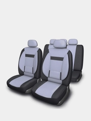 Чехлы на автомобильные сиденья SKYWAY Protect Plus- 1 полиэстер/велюр/сетка S01301047