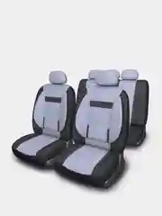Чехлы на автомобильные сиденья SKYWAY Protect Plus- 1 полиэстер/велюр/сетка S01301047