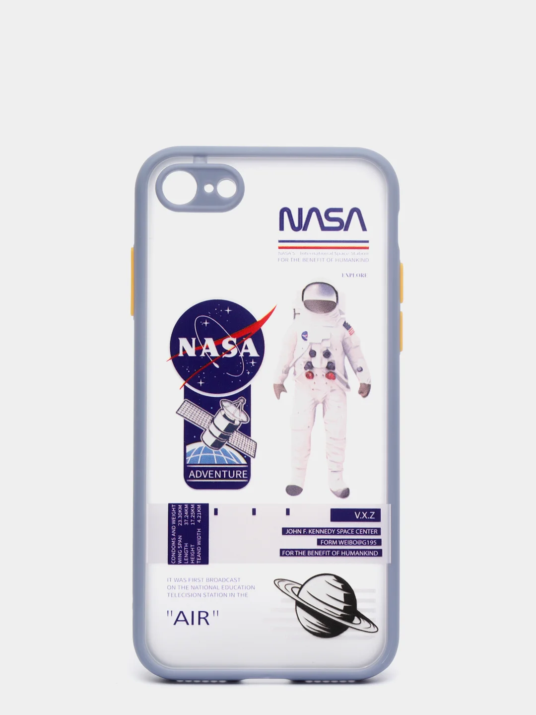 Синий чехол на iPhone 11, 13, 12, 8, 7, XR, Pro, Max, mini, X, XS, SE, Plus